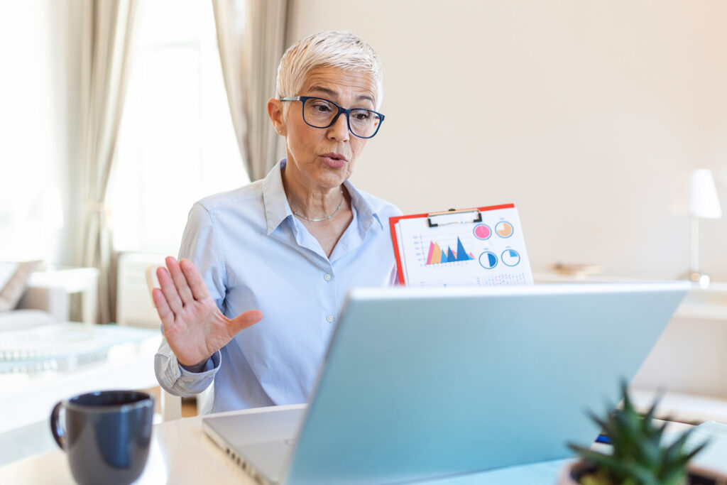 Business Woman Online Meeting